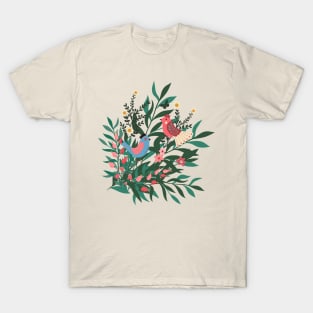 Birds and Flowers T-Shirt